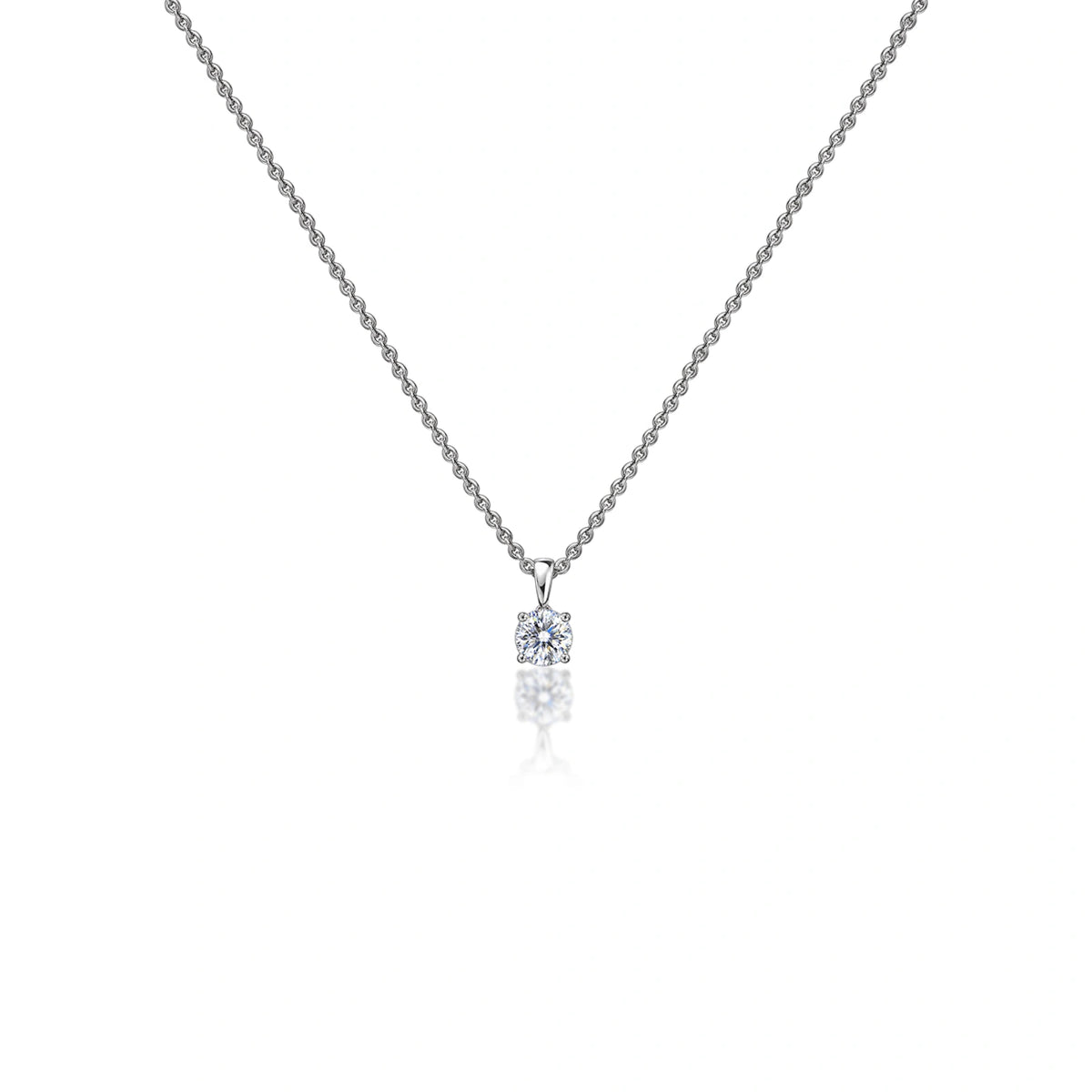 0-5-ct-round-solitaire-pendant by Fortune Jewellery 