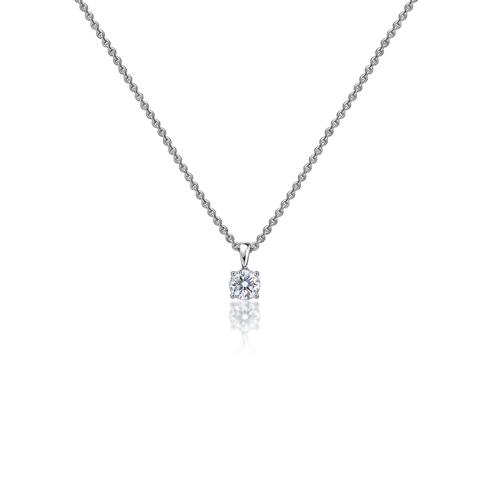 0-75-ct-round-solitaire-pendant by Fortune Jewellery 