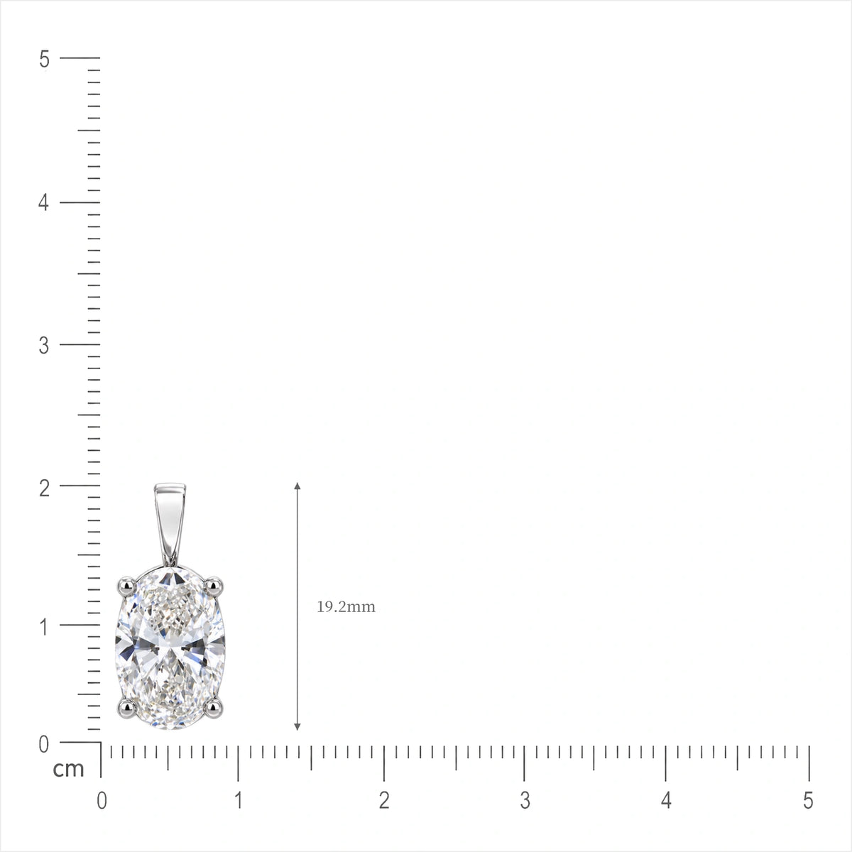2 Ct Oval Solitaire Pendant by Fortune 
