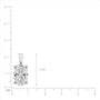 Lab grown 5 Ct Oval Solitaire Pendant by Fortune Jewellery 