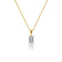 0.75 Ct Emerald-Cut Diamond Solitaire Pendant by Fortune Jewellery
