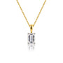 2 Ct Emerald-Cut Diamond Solitaire Pendant by Fortune Jewellery
