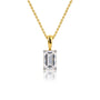 3 Carat Emerald-Cut Diamond Solitaire Pendant by Fortune Jewellery