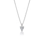 0.5 Ct Heart Cut Diamond Solitaire Pendant by Fortune Jewellery 