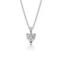 2 Ct Heart Cut Diamond Solitaire Pendant by Fortune Jewellery 