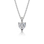 4 Ct Heart Cut Diamond Solitaire Pendant by Fortune Jewellery 