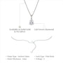 Delicate 0.5 Ct Pear Solitaire Pendant by Fortune Jewellery 