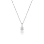 0.5 Ct Pear Solitaire Pendant by Fortune Jewellery 