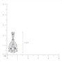 Lab grown 5 Ct Pear Solitaire Pendant by Fortune Jewellery 