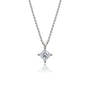 0.75 Ct Princess Cut Diamond Solitaire Pendant by Fortune Jewellery 