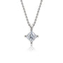 2 Ct Princess Cut Diamond Solitaire Pendant by Fortune Jewellery 
