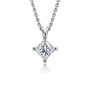 5 Ct Princess Cut Diamond Solitaire Pendant by Fortune Jewellery 