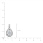 Trendy 1 Ct Pear Diamond Halo Pendant by Fortune Jewellery 