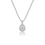 1 Ct Pear Diamond Halo Pendant by Fortune Jewellery 