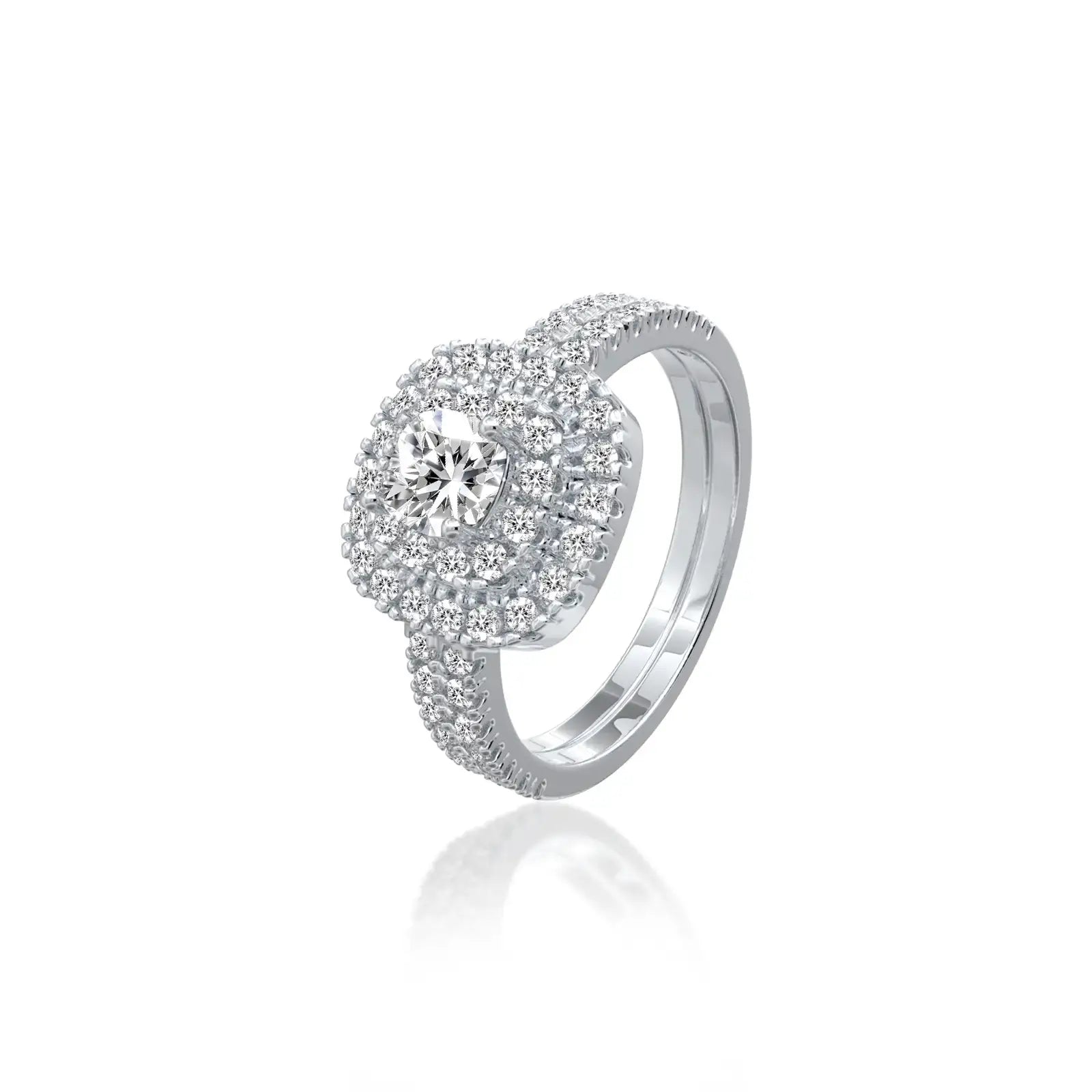 Celestial halo diamond ring for Women