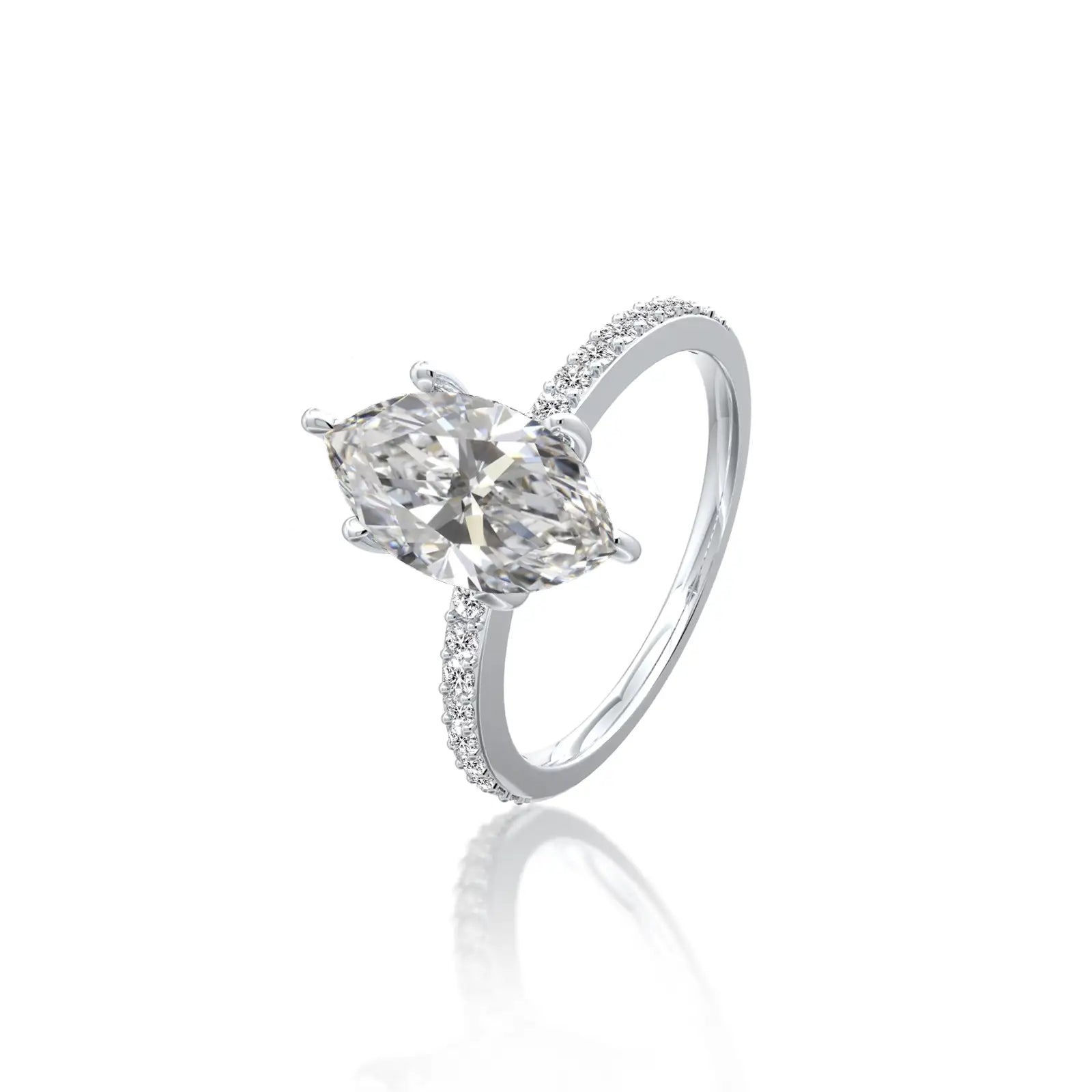 Trendy marquise grace diamond ring
