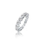Harmony crown diamond band ring for office wear