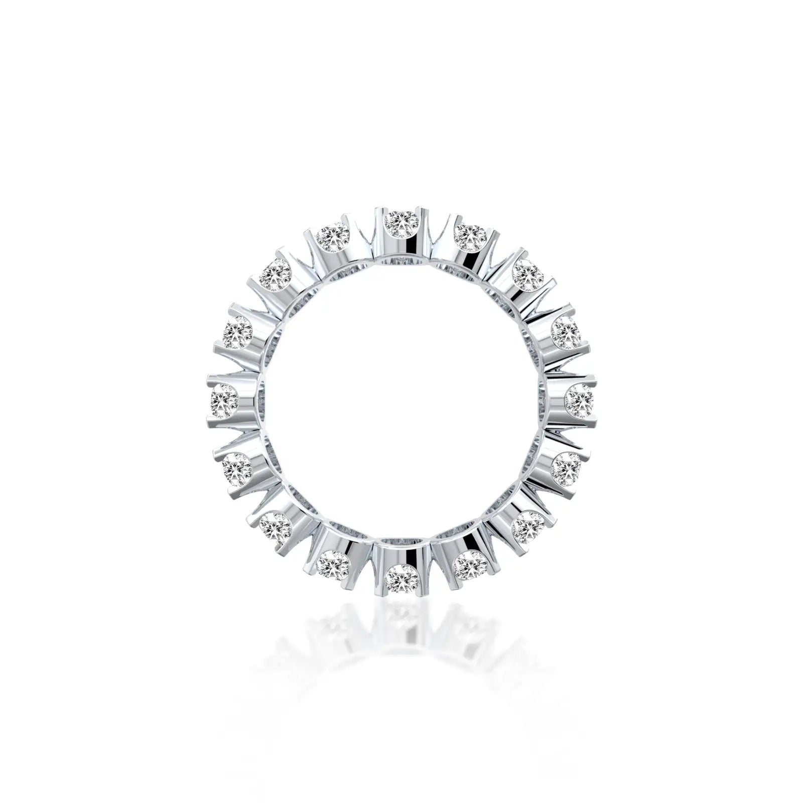 Unique harmony crown diamond band ring for girls wear