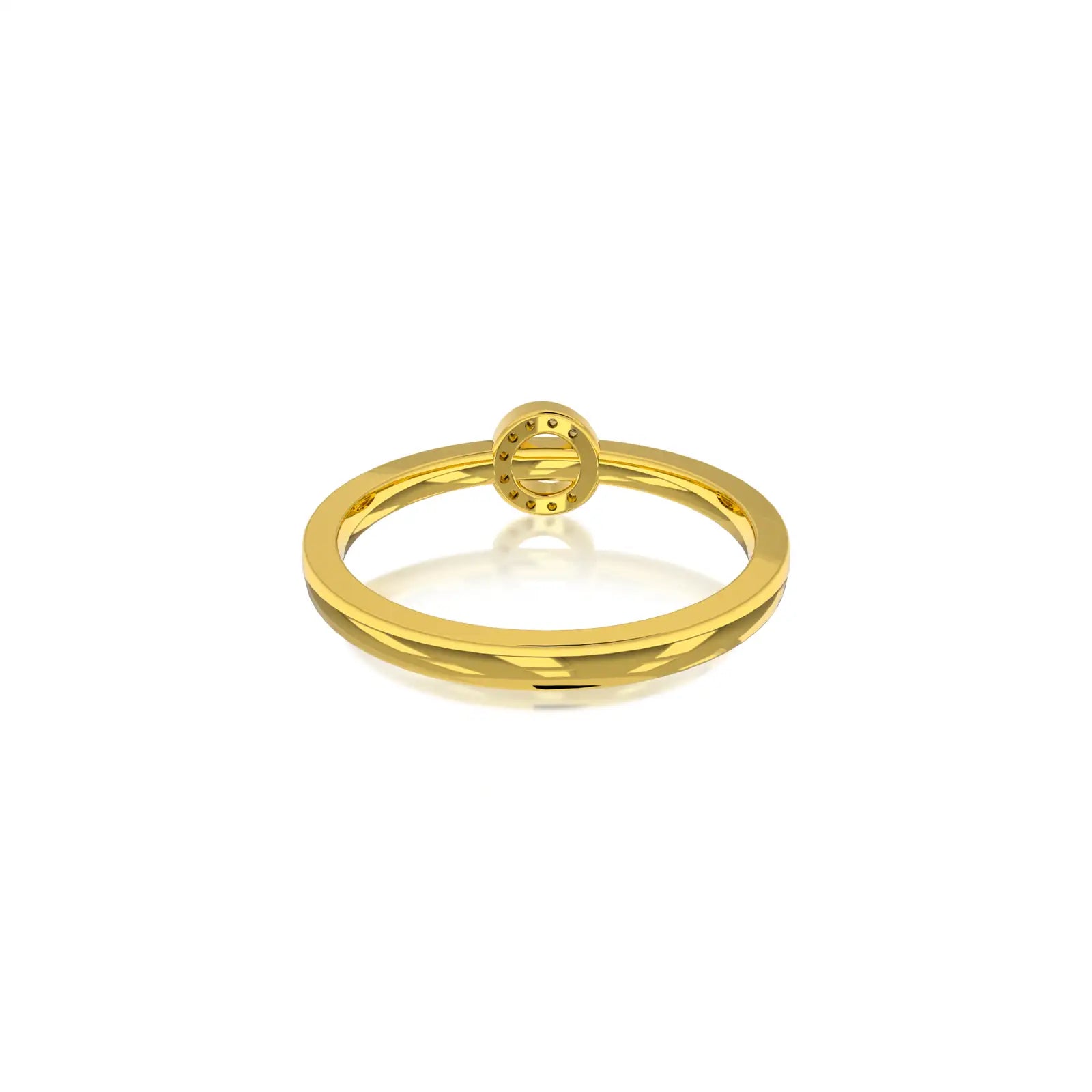 Gleaming loop diamond ring for office wear