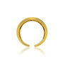Trendy celestial moon diamond ring