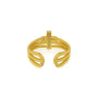 Unisex divine cross diamond ring