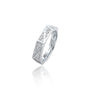Trendy Vertex edge diamond ring 