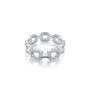Trending oval link diamond ring for women