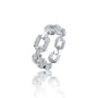 Oval link diamond ring for pretty girls
