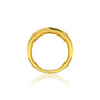 Celestial motif gold band valentine gift for women