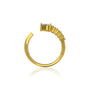 Pear diamond open top ring valentine gift for women