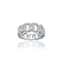 Circular harmony diamond band for office wear
