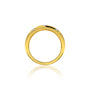Stylish star burst diamond gold band