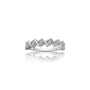 Zigzag princess diamond band for office wear