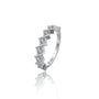 Zigzag princess diamond band for pretty girls