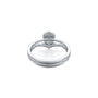 Trending pear halo split band ring for women 