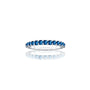 September birthstone half eternity london blue topaz ring for office wear