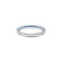 September birthstone half eternity london blue topaz ring valentine gift for women