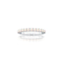 Fortune october birthstone half eternity opal ring