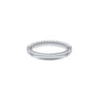White gold october birthstone half eternity opal ring