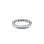 February birthstone half eternity amethyst ring for pretty girls