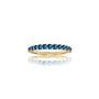 Stylish september birthstone half eternity london blue topaz ring