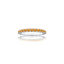Unique november birthstone half eternity citrine ring
