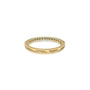 Yellow gold december birthstone half eternity turquoise ring for office wear