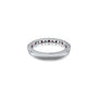 Stylish january birthstone garnet rhythm ring with diamonds