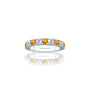 November birthstone citrine rhythm ring with diamonds gift for your loved ones