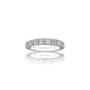 Unique april birthstone white topaz rhythm ring with diamonds