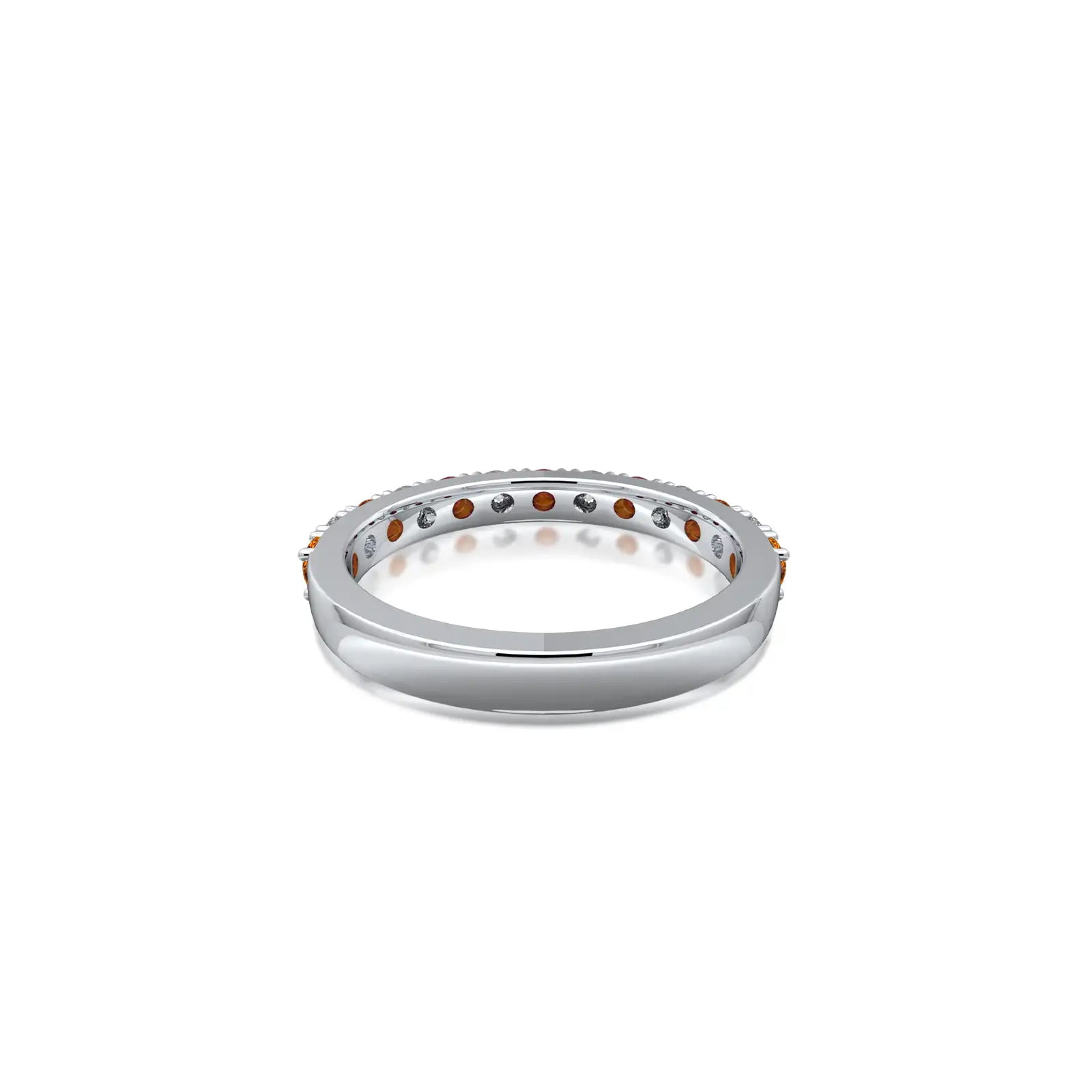 unique november birthstone citrine rhythm ring with diamonds