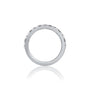 June Birthstone Mother of Pearl Rhythm Ring With Diamonds