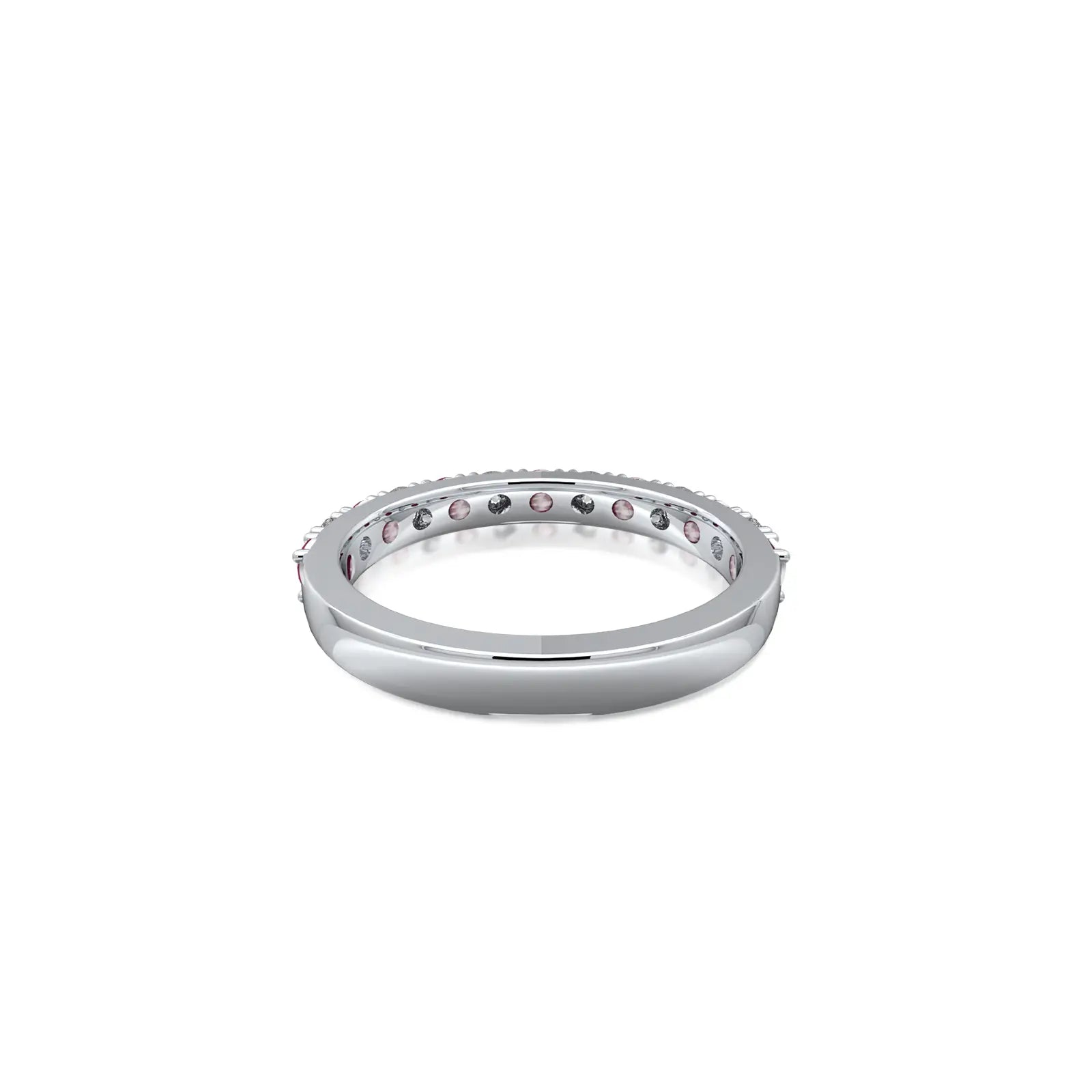 Pearl Rhythm Ring With Diamonds white gold ring