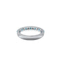 White gold precious december birthstone turquoise rhythm ring with diamonds for office wear